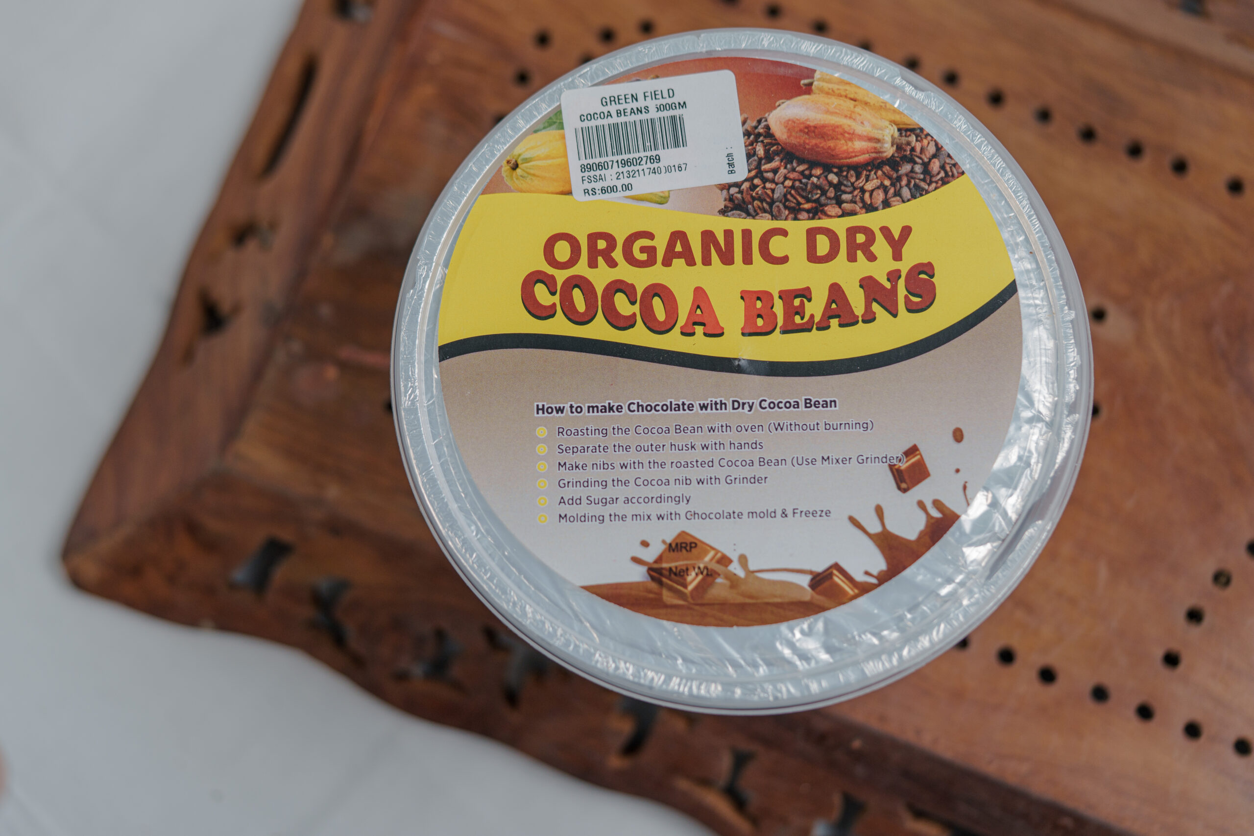 DRY COCCOA BEANS 500GM